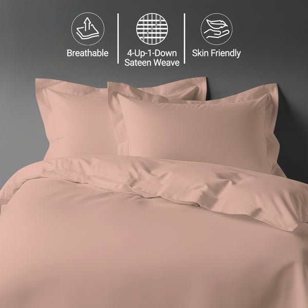 Premium 400 Thread Count 100% Cotton Duvet Cover Set - USA KING