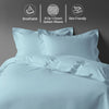 Luxury 800 Thread Count 100% Cotton Duvet Cover Set - USA QUEEN