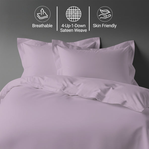 Premium 400 Thread Count 100% Cotton Duvet Cover Set - USA QUEEN