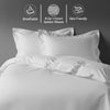 Luxury 800 Thread Count 100% Cotton Duvet Cover Set - USA QUEEN