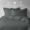 Percale 100% Cotton Duvet Cover Set - USA KING