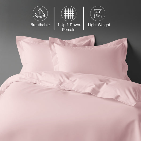 Percale 100% Cotton Duvet Cover Set