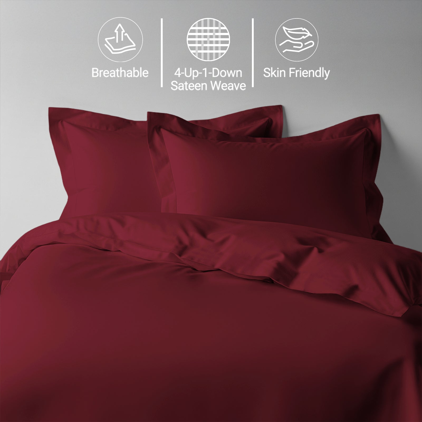Deluxe 600 Thread Count 100% Cotton Duvet Cover Set