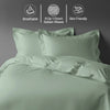 Sea foam king duvet cover set 1000 thread count long staple combed cotton sateen weave dense thick and luxurious