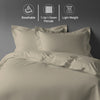 Simply Taupe king cotton percale duvet cover set 3 piece combed cotton smoother feel crisp percale lightweight and cool
