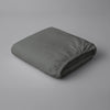 Pizuna folded dark grey single 400 thread count deep fitted cotton bedsheet 100 percent cotton
