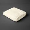 Pizuna folded ivory small single 400 thread count deep fitted cotton bedsheet 100 percent cotton