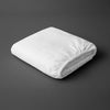 Pizuna folded white small single 400 thread count deep fitted cotton bedsheet 100 percent cotton