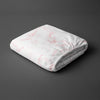 EU Single Carrara Marble Pink 400 thread count deep fitted cotton bedsheet 100 percent cotton folded