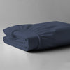 Pizuna luxury cotton emperor fitted sheet Dark Blue 800 thread count long staple cotton folded