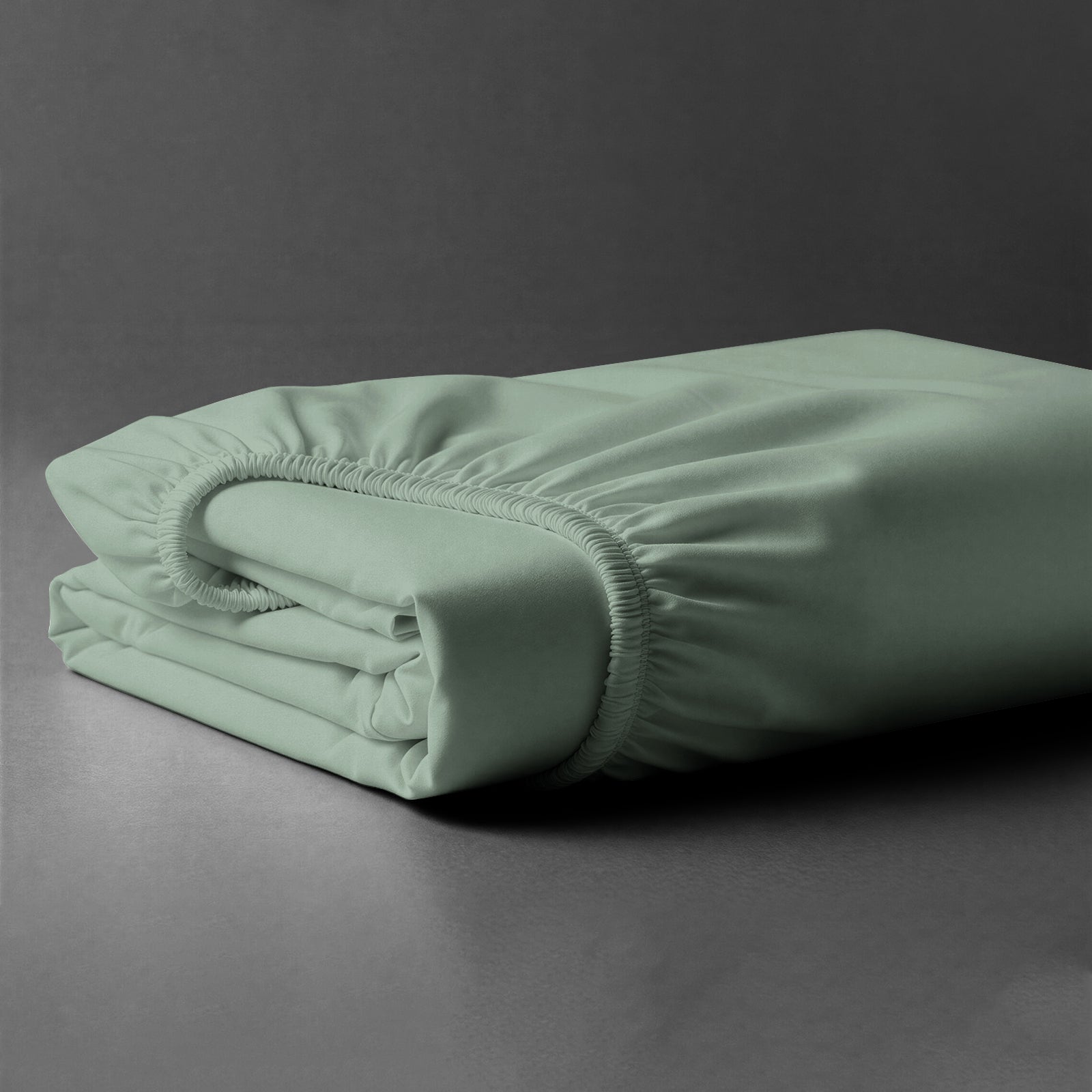 Folded Pizuna luxurious cotton Double size fitted sheet sea foam 1000 thread count long staple cotton