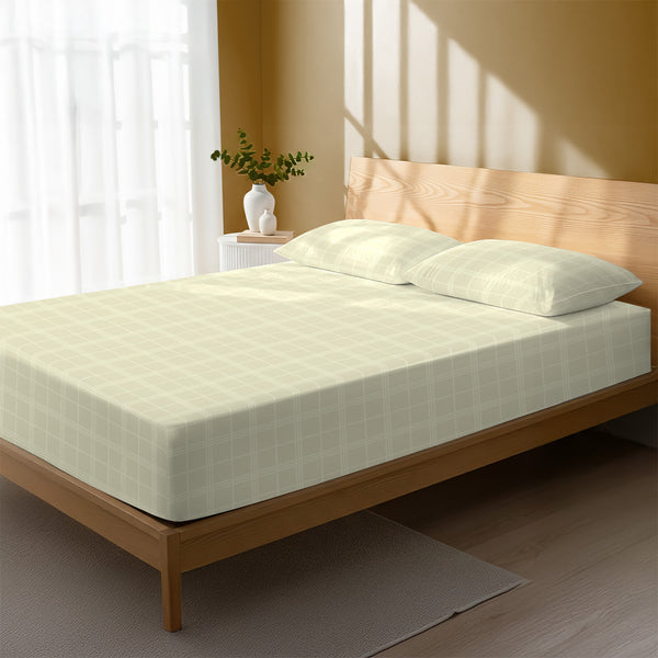 Premium 300 Thread Count 100% Cotton Fitted Sheet - USA KING