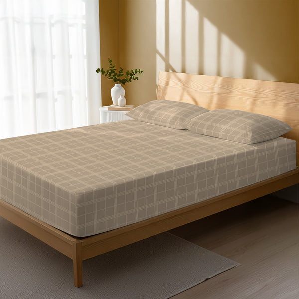 Premium 300 Thread Count 100% Cotton Fitted Sheet - USA QUEEN