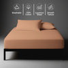 Dusty Coral small double 400 thread count fitted sheet mercerized combed cotton smooth and lightweight