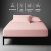 Super king Light Pink 400 thread count fitted sheet mercerized combed cotton smooth and lightweight
