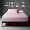 King size light pink 1000 thread count fitted sheet durable thickly woven 5 star luxury feel with soft and smooth touch