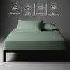 Sea foam emperor size deep fitted sheet 600 thread count mercerized combed cotton smooth soft luxurious sheen