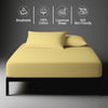 Mellow yellow king size deep fitted sheet 600 thread count mercerized combed cotton smooth soft luxurious sheen