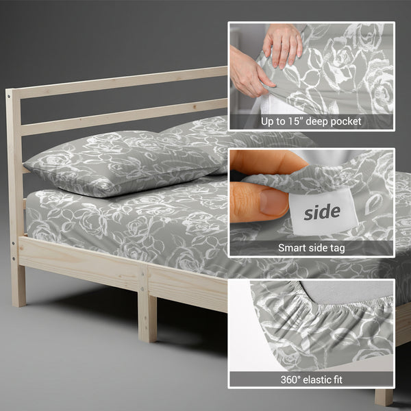 Premium 400 Thread Count 100% Cotton Fitted Sheet - USA FULL