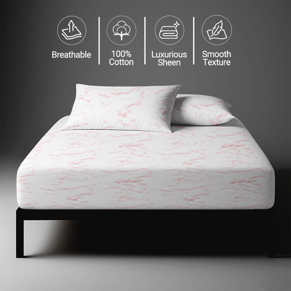 Premium 400 Thread Count 100% Cotton Fitted Sheet - USA KING