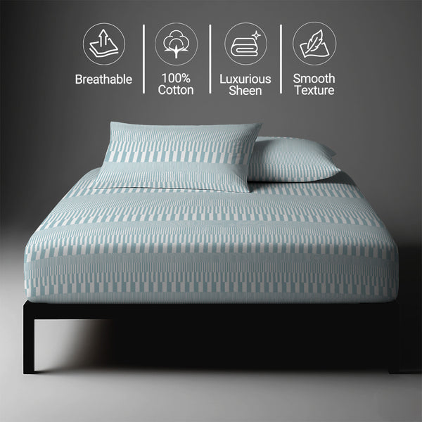 Premium 400 Thread Count 100% Cotton Fitted Sheet - USA FULL