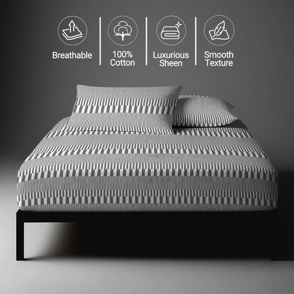 Premium 400 Thread Count 100% Cotton Fitted Sheet - USA FULL