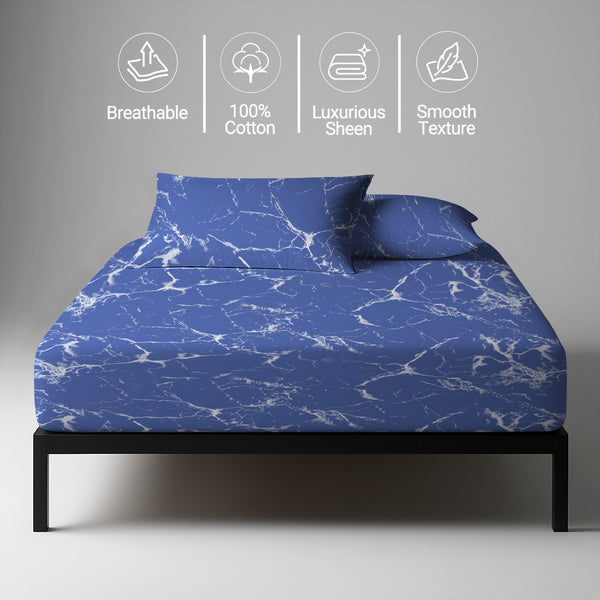 Premium 400 Thread Count 100% Cotton Fitted Sheet - USA CALIKING