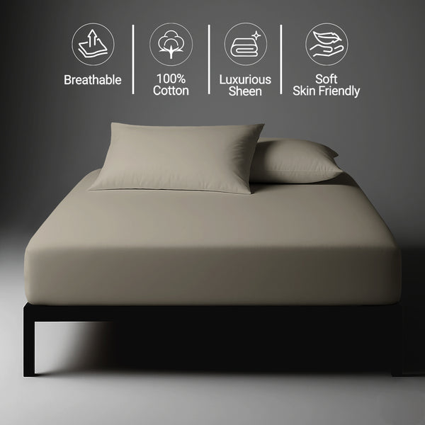 Royale 1000 Thread Count 100% Cotton Fitted Sheet - USA QUEEN