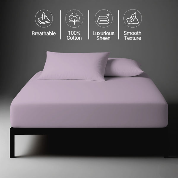 Premium 400 Thread Count 100% Cotton Fitted Sheet - USA CALIKING