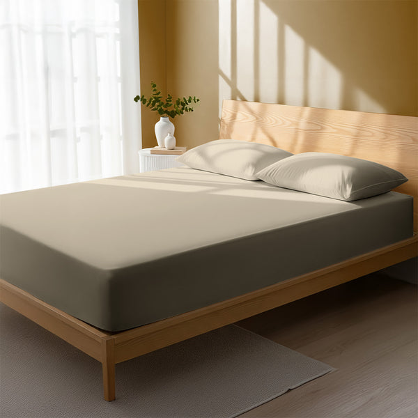 Premium 400 Thread Count 100% Cotton Fitted Sheet - USA FULL