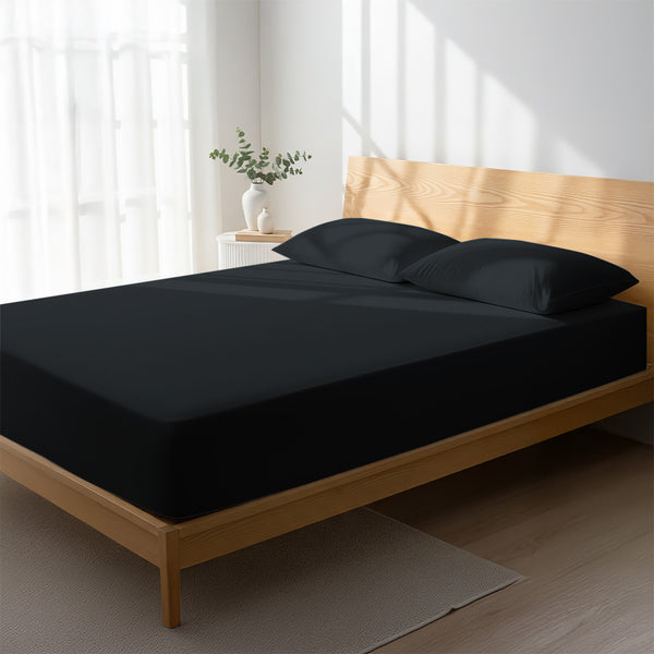 Premium 400 Thread Count 100% Cotton Fitted Sheet - USA QUEEN