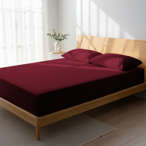 Deluxe 600 Thread Count 100% Cotton Fitted Sheet - USA FULL