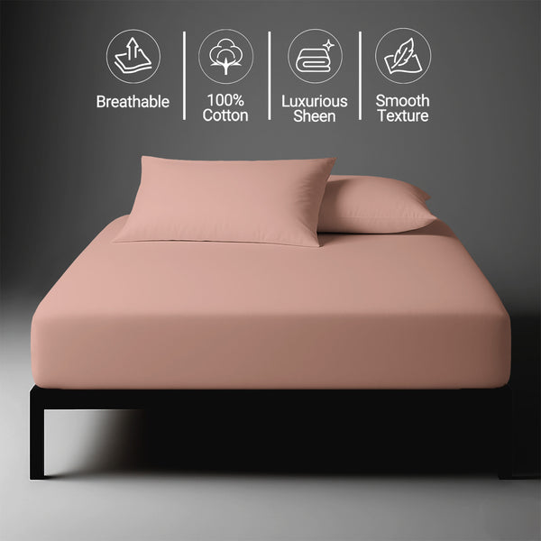 Premium 400 Thread Count 100% Cotton Fitted Sheet - USA FULL