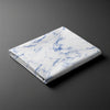 Pizuna Linens Carrara Marble Blue king size cotton flat sheet 400 thread count soft and breathable