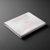 Pizuna Linens carrara marble pink double size cotton flat sheet 400 thread count soft and breathable