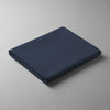 Pizuna Linens dark blue double size cotton flat sheet 400 thread count soft and breathable