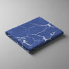 Pizuna Linens Marble Blue super king size cotton flat sheet 400 thread count soft and breathable