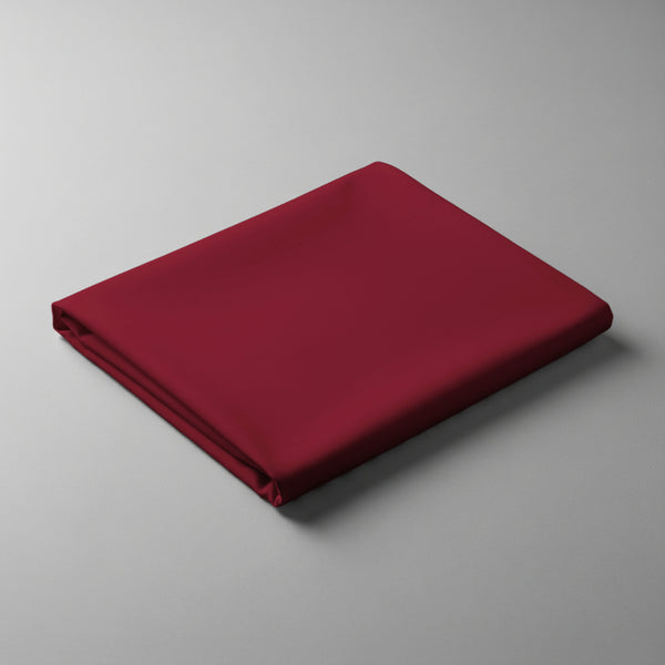 Pizuna Linens rio red double size cotton flat sheet 400 thread count soft and breathable