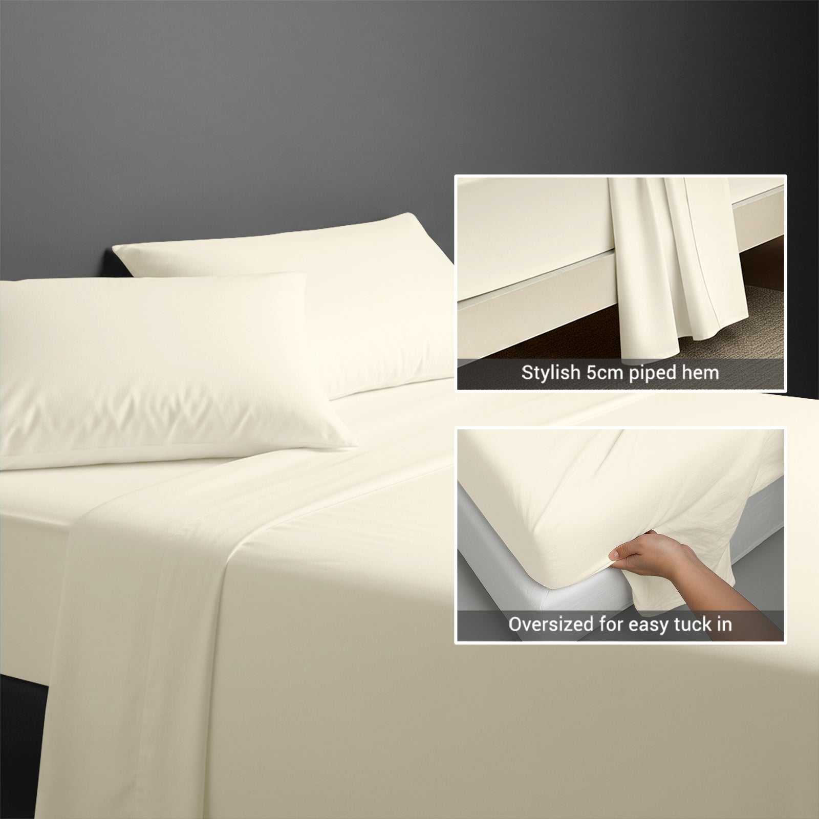 Premium 400 Thread Count 100% Cotton Flat Sheet