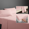 400 thread count Light Pink cotton flat sheet super king size with 5cm piped hem oversized for easy tuck in
