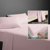 600 thread count light pink cotton flat sheet double size with 5cm piped hem oversized for easy tuck in