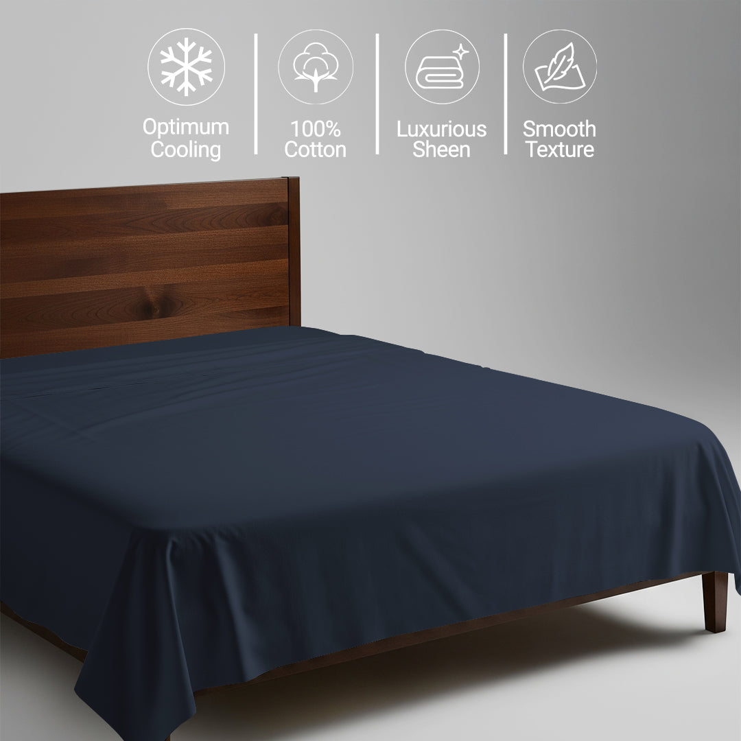 Premium 400 Thread Count 100% Cotton Flat Sheet