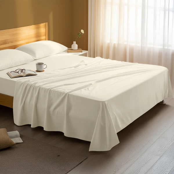 Deluxe 600 Thread Count 100% Cotton Flat Sheet - USA FULL