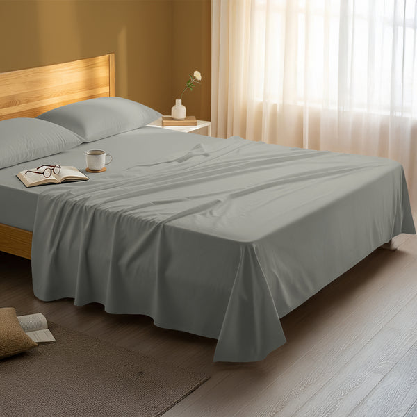 Deluxe 600 Thread Count 100% Cotton Flat Sheet - USA KING