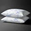 Pizuna Linens carrara marble blue 400 thread count 100 percent cotton pillowcases 2 piece housewife
