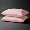 Pizuna Linens light pink 400 thread count 100 percent cotton pillowcases 2 piece housewife
