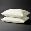 Pizuna Linens off white 400 thread count 100 percent cotton pillowcases 2 piece housewife
