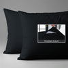 400 thread count black envelope closure pillowcases housewife style secure fit skin friendly cotton
