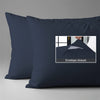 400 thread count dark blue envelope closure pillowcases housewife style secure fit skin friendly cotton