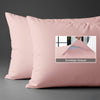 400 thread count light pink envelope closure pillowcases housewife style secure fit skin friendly cotton
